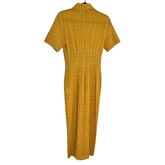 Nanushka Sabri Seersucker Checker Short Sleeve Dress - Picture 4 of 10